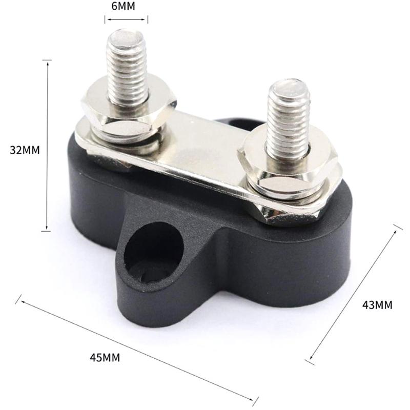 Bus Bar Terminal Block Battery Power Stud Junction M6 M8 Busbar Heavy Duty Power Distribution Stud For Car Truck Rv Boat