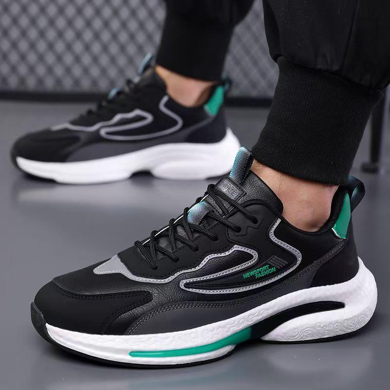 Spring 22 New Mesh Casual Sports Shoes Comfortable and Breathable Leather Shoes