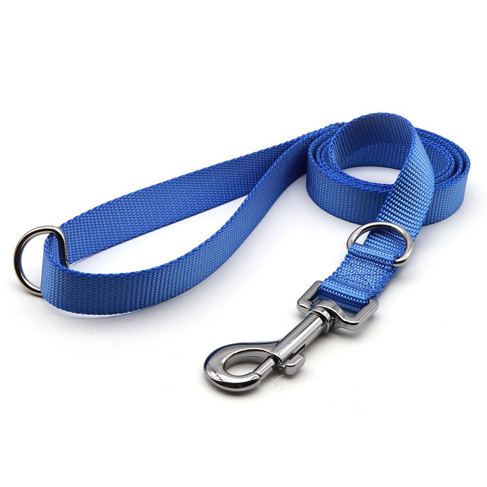Macaron Color Nylon Pet Supplies with Double D Buckle for Dog Training Adjustable Dog Walking Collar Leash Set