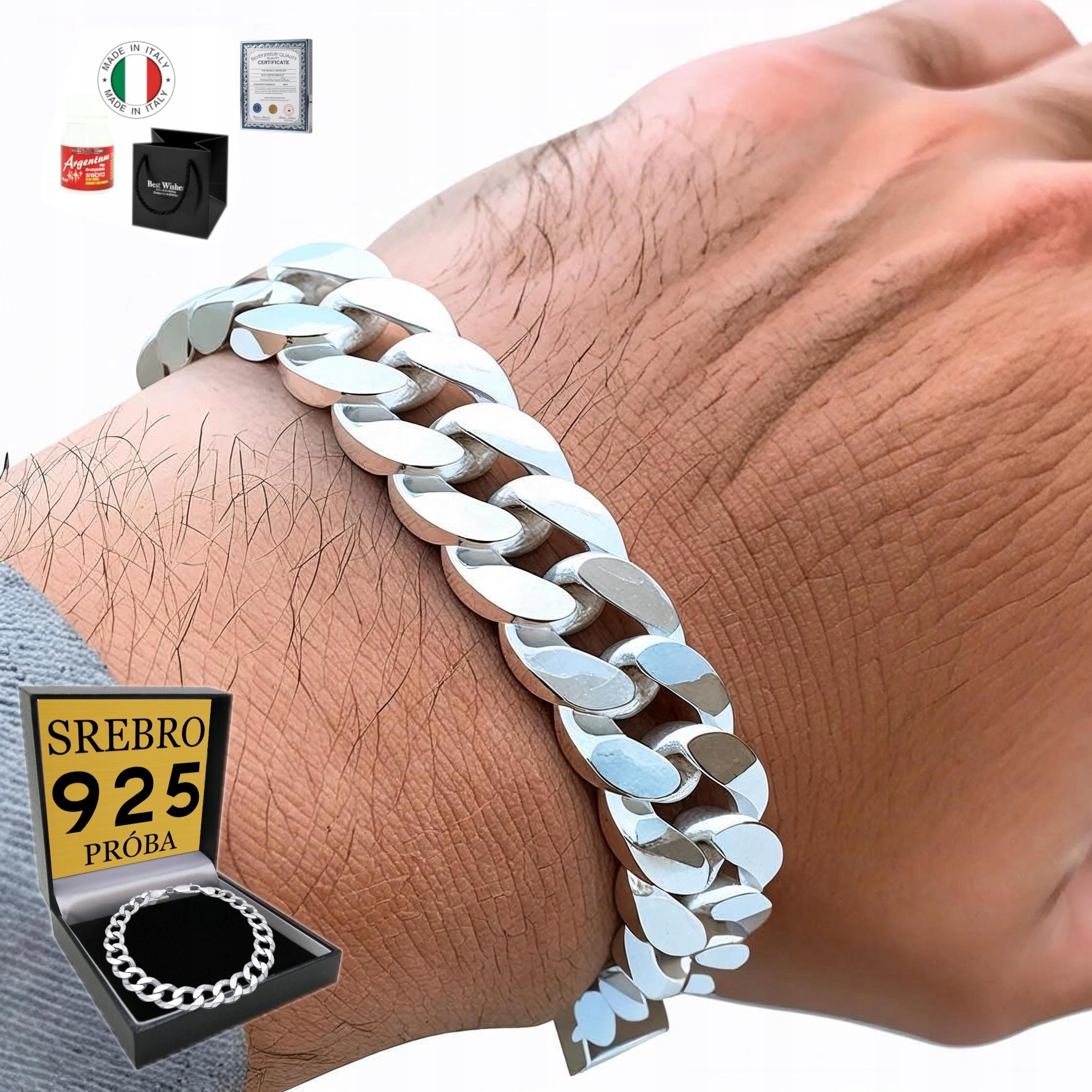 THICK Silver Men` Bracelet 925 SILVER