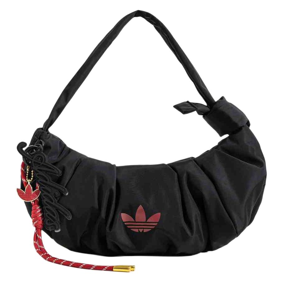 New Adidas Originals Polyester Croissant Bag, Cloud Bag, Croissant Bag, Handbag, Shoulder Bag Women's Black JY8573