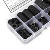 480pcs Standoff Black Nylon Gasket Kit M2-M10 Round Spacer Plastic Spacer Assortment Hardware Washer Set General Hardware Use