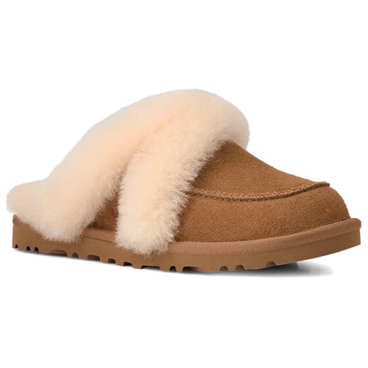 UGG Loria Fur Comfortable Simple Open-Toe Slippers Women Slippers 1174571-CHE