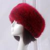 Women Hat Solid Color Faux Fur Headwear Brimless Empty Top Hat for Skiing
