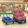 Foldable Retractable Trolley: Portable Cart for Household, Shopping, or Luggage