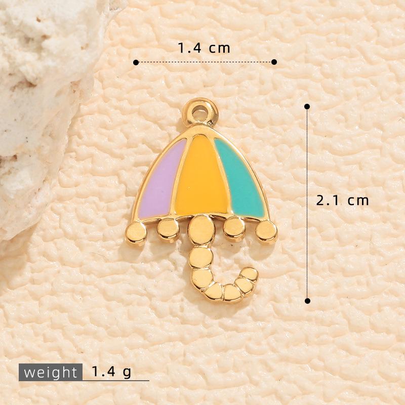 DIY Fruit Charm Bracelet Set: 18K Gold-Plated Zircon Cherry, Strawberry, Banana Earrings, Bracelets, Necklace Accessories.