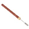 Sandalwood Handle Brass Head Leather DIY Craft Edge Dye Roller Oil Pen Belt Finisher (Red)