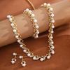 4Pcs/set Sweet Style Necklace Set Delicate Design Pearl Jewelry Set  Women Fashion