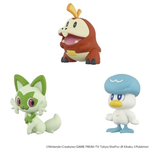 TAKARA TOMY Pokemon 30th Anniversary Moncolle Set of 3 Pokemon from the Paldea Region