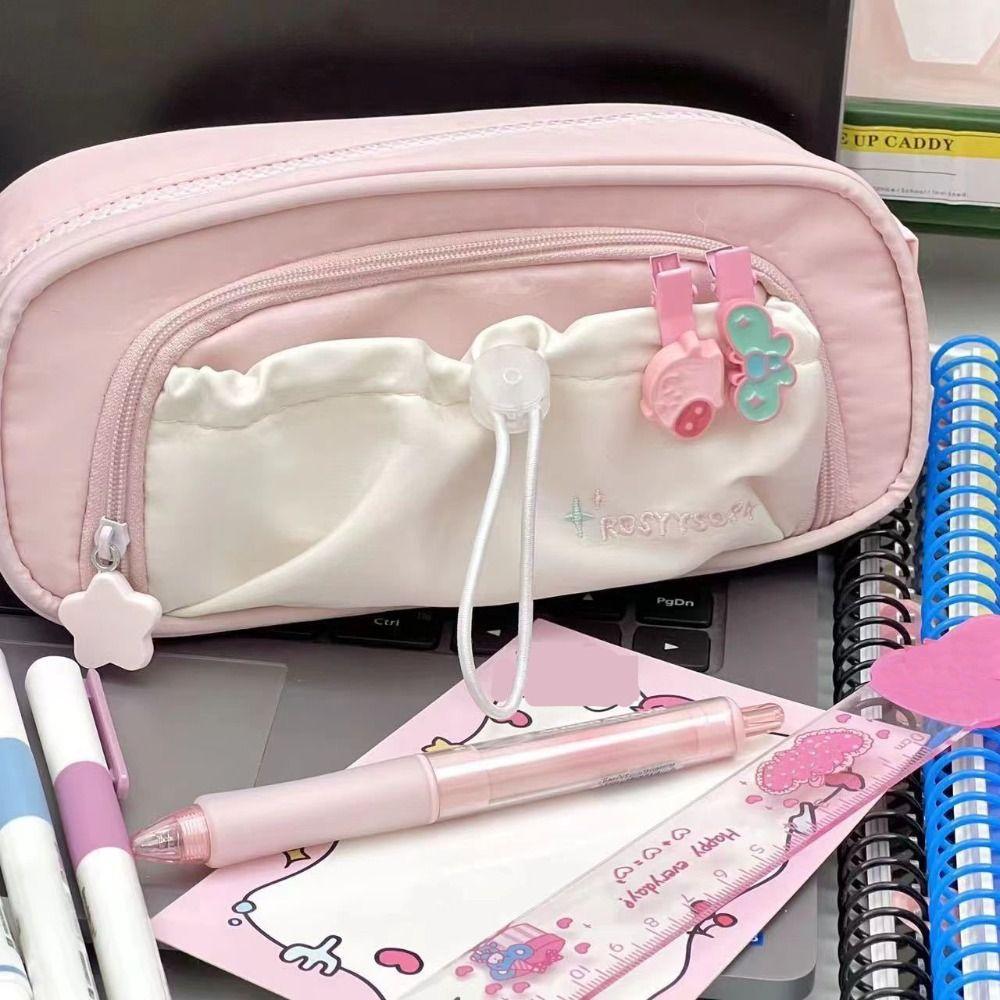 Multi-function Stationery Storage Bag Multi Layered Pen Bag High Quality Stationery Organizer