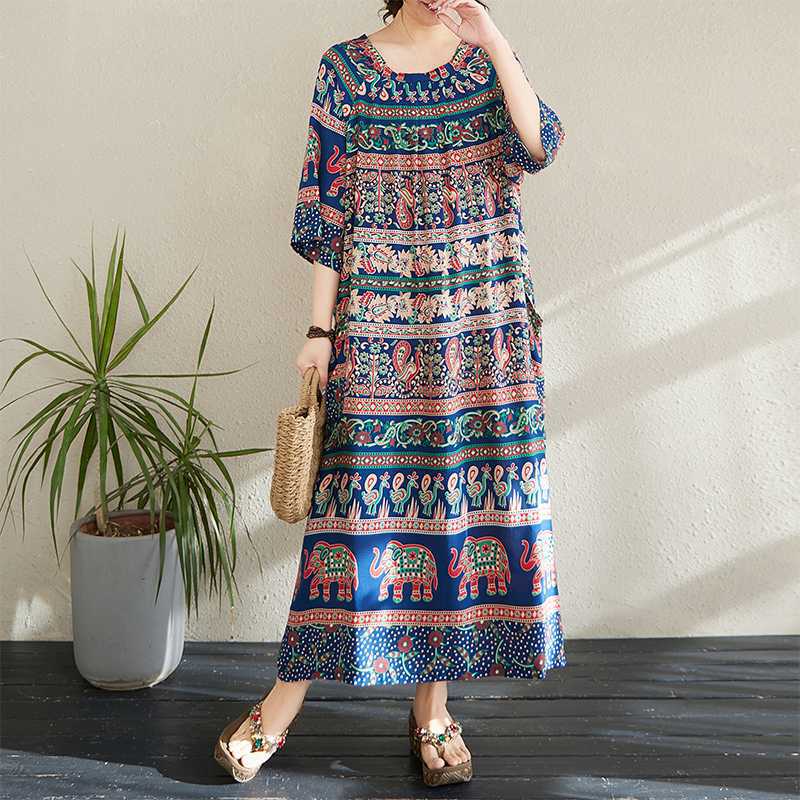 Summer Ethnic-style Dress and Robe