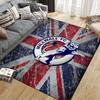 Millwall Flannel Printed Carpet, Home Sofa Decoration for Living Room & Bedroom, Non‑Slip Play Flannel Floor Mat for Game Room