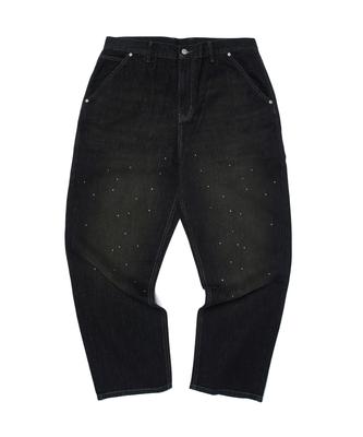 WKNDRS Rhinestone Denim Pants (Black)