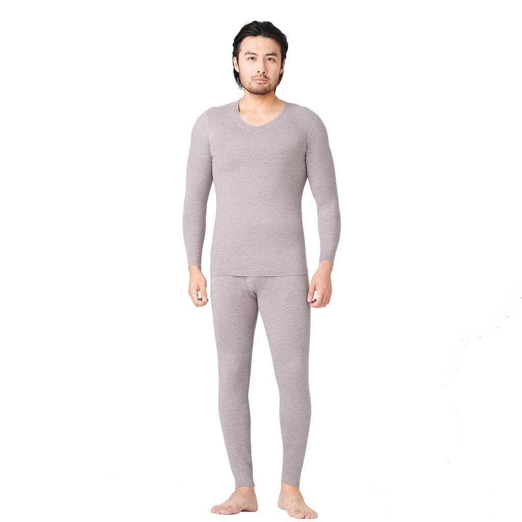 HOT HOUSE Winter Underwear Set and Made with Natural Materials at the Long and Long Pants Warm and Comfortable and and Comfortable Size L Men's (Silk
