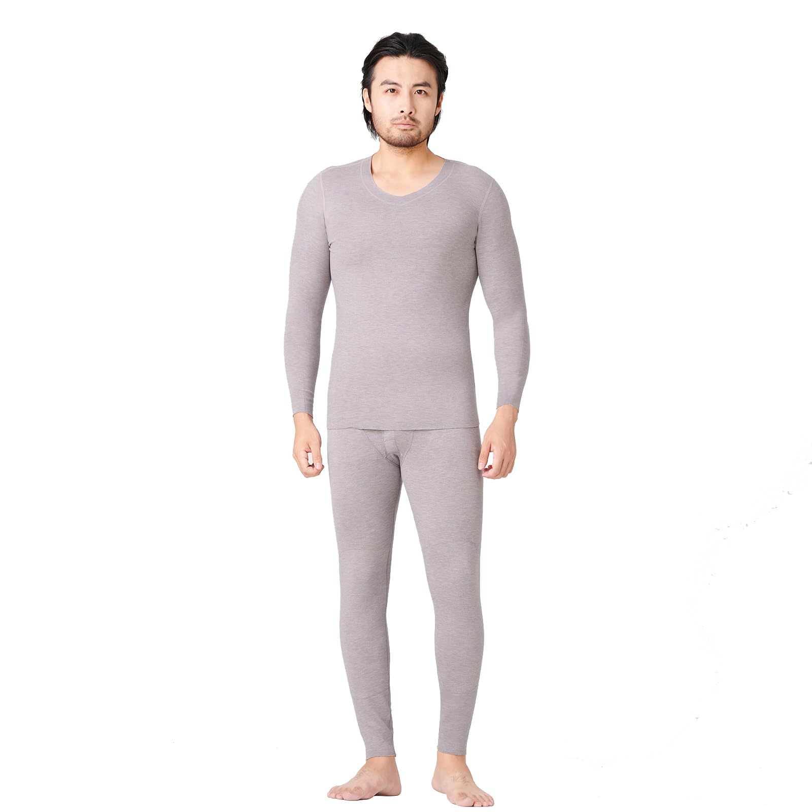 

Комплект зимнего термобелья HOT HOUSE и Сделано из натуральных материалов Длинные и Длинные брюки Теплые и Удобные и и Удобный размер L Мужское (шелк серый