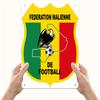 Mali National Football Team Metal Wall Art Sign  Vintage Football Fan Decor with Eagle  Soccer Ball Design GreenYellowRed C