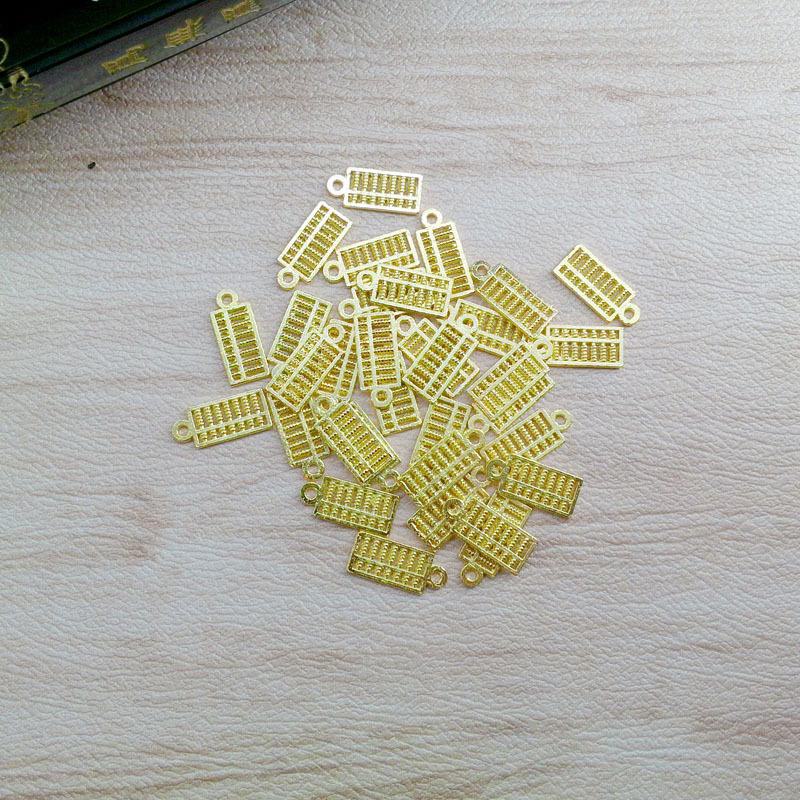 Silver Mini Alloy Ingot & Abacus Ornaments Photo Frame Accessories Temple Crafts