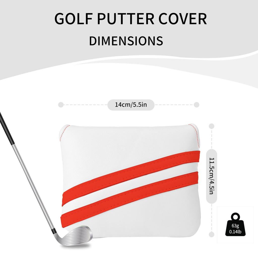 Diagonal Stripes Golf Club Putter Headcover