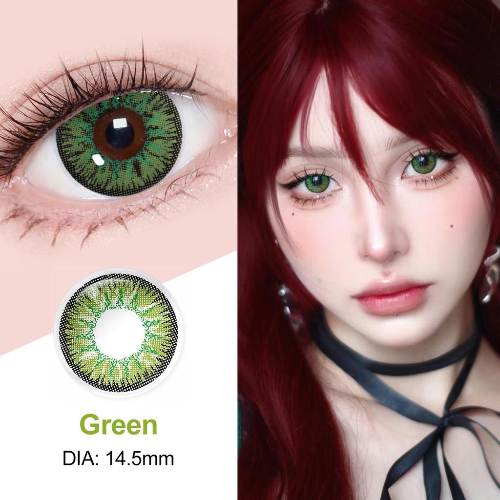 Magister Farbige Augenlinsen Farbige Kontaktlinsen für die Augen Kosmetische Schönheit Pupillen Rote Cosplay-Linsen 1 Paar Farblinsen