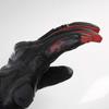 KOMINE Motorrad Schutz Lederhandschuhe Winddicht HG M Schwarz/Rot 06-844 GK-844