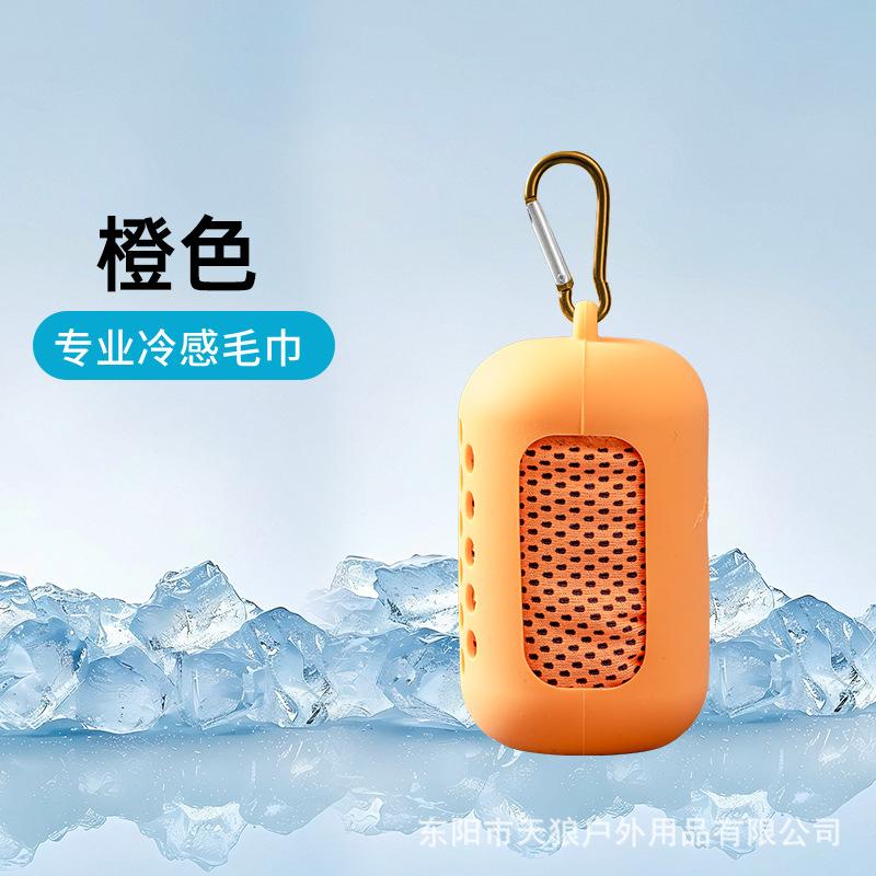 Cold Sports Towel Outdoor Fitness Cold Towel Sweat Cooling Silicone Cover Towel Mountaineering Bag Towel Wholesale