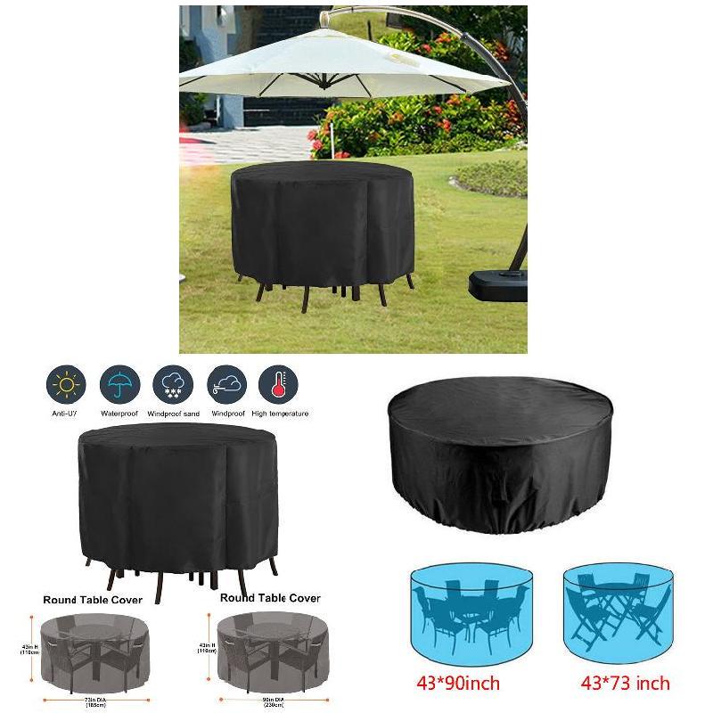 Furniture Table Garden Circular Patio Covers Cover Windproof Waterproof Free Man At A Low S On Joom E Commerce Platform Furniture Table Garden Circular Patio, Round Table Outdoor Furniture Covers