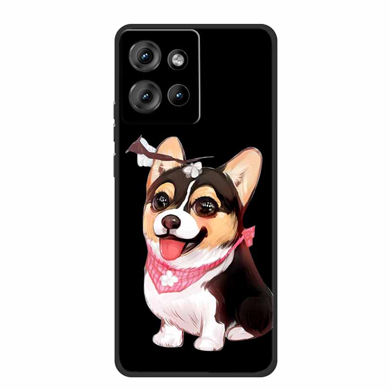 Handyhülle Für Motorola Moto G 2025 Hülle Cartoon Schwarzes Silikon Weiches TPU Rückseite Für Motorola Edge 50 Neo S50 G75 Hülle G 75