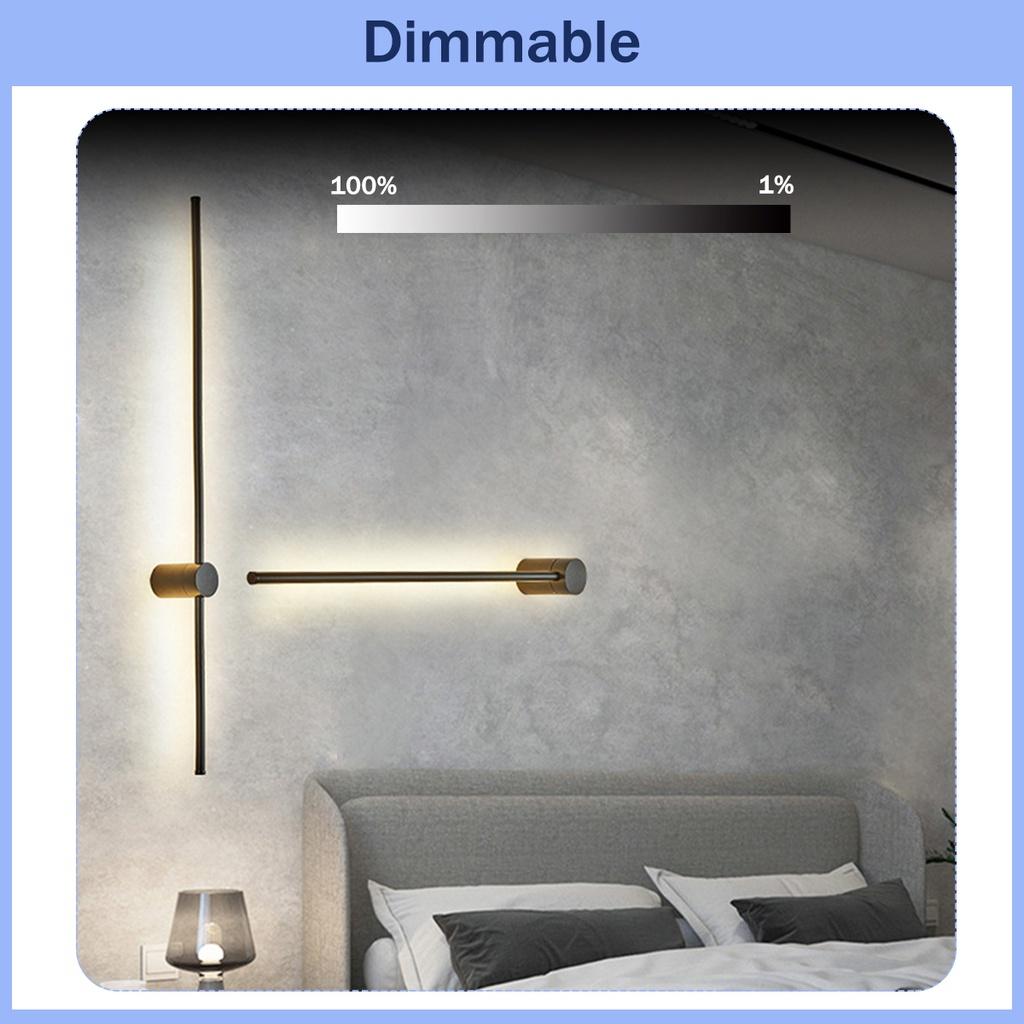 110-220V RGB With Remote Control Modern Long Wall Light For Home Bedroom Background Decor Lighting Decoration Lamp Colorful LED Wall Lamp