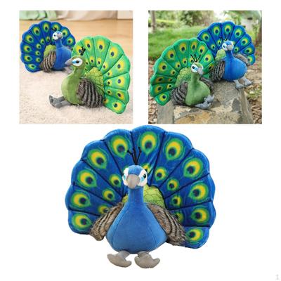 Animal Doll Plush Stuffed PP Peacock Toy Holiday Party Decorative Gift