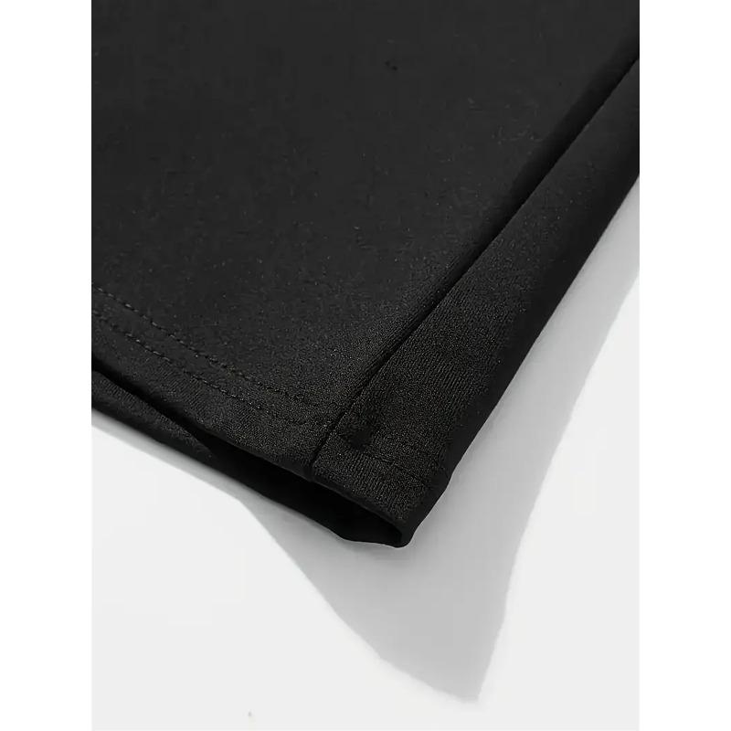 European Sizes  Plus Size Men's Papa Graphic Print T-shirt, Casual Comfy Crew Neck Short Sleeve Tee For Summer Outdoor, Men's Clothing