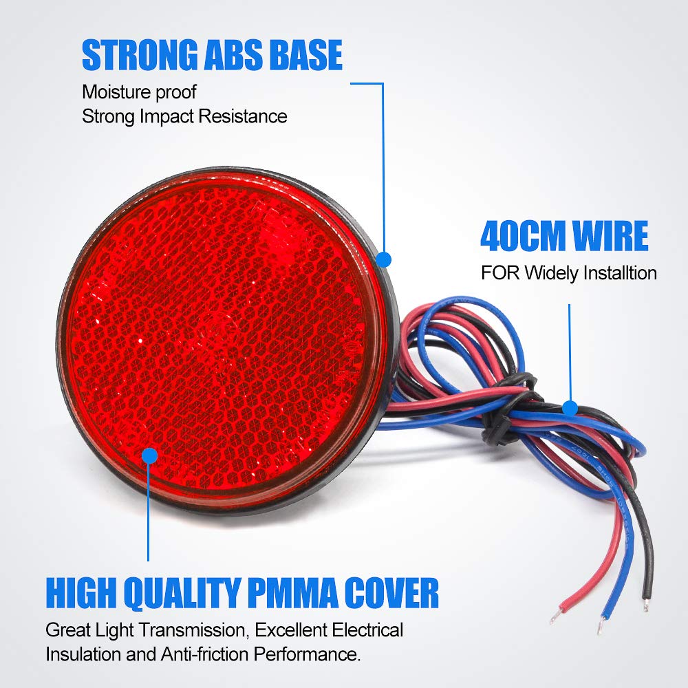 X-STYLE Reflector, 24 V, Motorcycle LED Reflector, For Cars, 24 Row Side Marker Lamp,