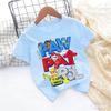 Paws Patrols Cool TShirt Skye Chase Summer Oneck Tops Boy Girl Number Tees Animal Baby Birthday Clothes Cartoon Casuals Tops