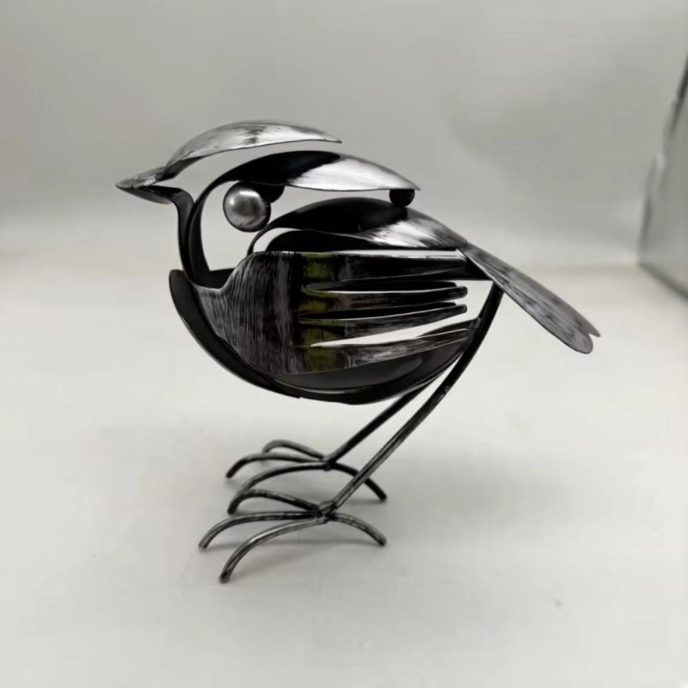Neue Handgemachte Metallkunst-Skulptur Rotkehlchen Nachahmungsvogel Metall-Rotkehlchen Schreibtisch-Kleines Ornament Rotkehlchen-Ornament Rotkehlchen-Statue