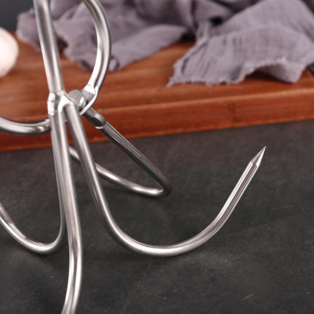 Stainless Steel Double Meat Hook for Hanging and Slaughtering