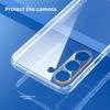 S25 Galaxy For Clear Back Case Cover And Tempered Glass Protector Screen