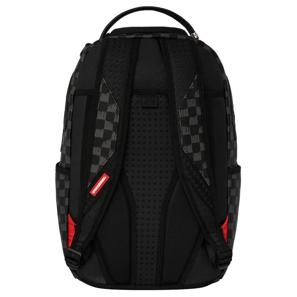 Sprayground Zaino in Ecopelle con Logo a Bocca di Squalo Zaino Unisex Nero 46645982134459