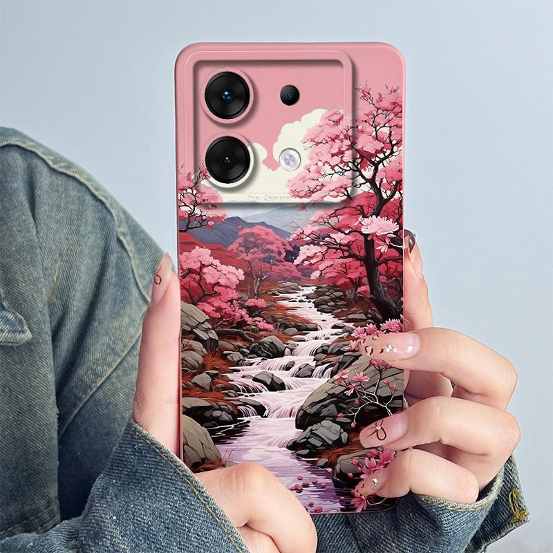 For Infinix Zero 30 5G Phone Case X6731 Cover Silicone Cute Panda Flower Boys Girls Shell Cartoon Funda Protective Casing Coque