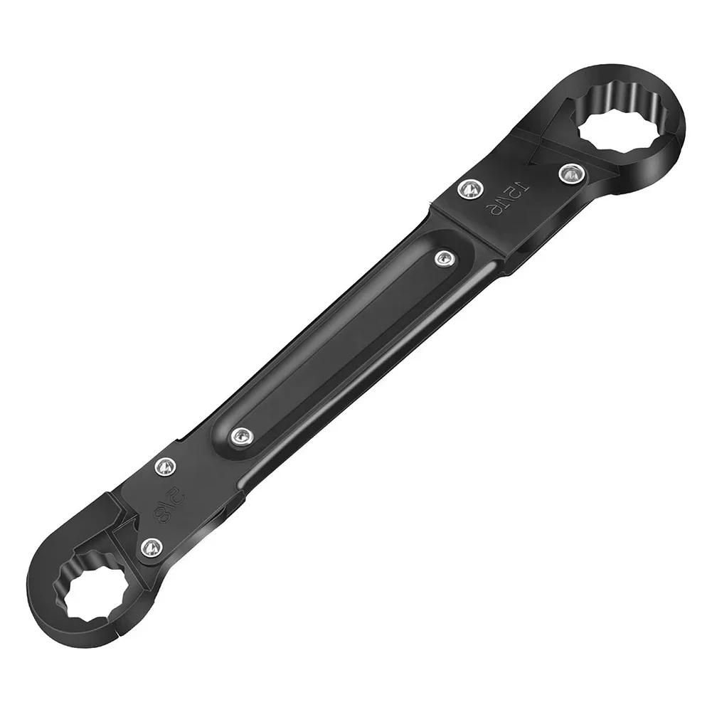 Double Headed Pipe Wrench Double Headed Tire Socket Wrench Water Pipe Repair Set Sleeve Spanner Hand Tools Remove Fix Screw Nut