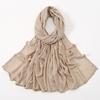 Autumn new solid color hot-selling Malay Indonesian cotton headscarf, monochrome wide-brimmed thin Modal breathable scarf