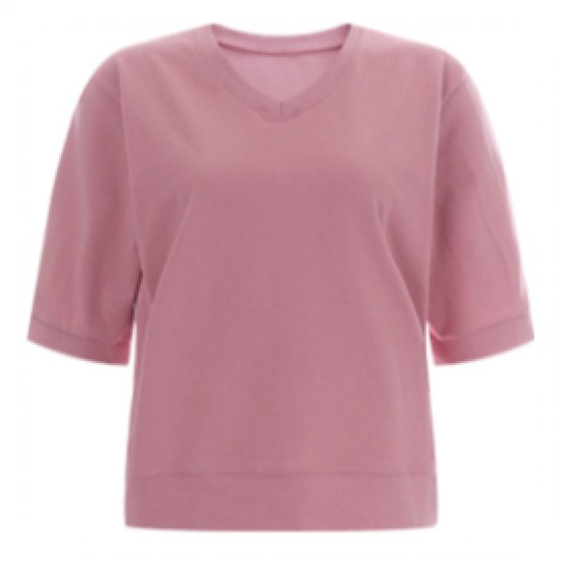 Shop   Women V Neck 100  CoTTon Loose FiT ShorT sleeVe T shirT Dai Wsh 11954 Lim
