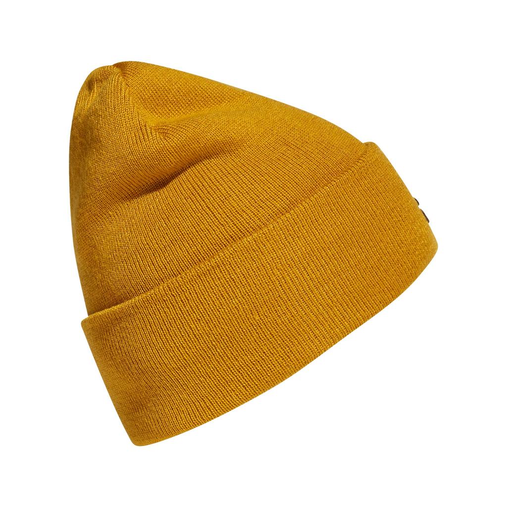 Adidas IRJ30 Strick-Logo-Mütze in Legacy Men's Gold/Legacy Gold/Schwarz (FT8843) (Freie Größe)