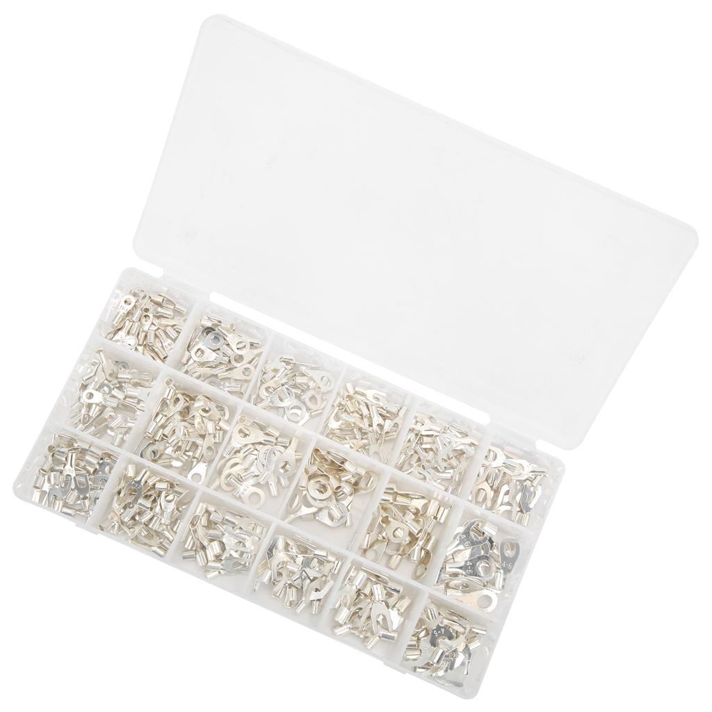 420Pcs Wire Lugs  Terminals Set Cold Crimping Electrical Cable Connector Boxed