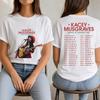 2026 Kacey Musgraves Tour T-shirt, Middle of Nowhere Fan Merch Unisex T-Shirt