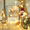 Christmas String Lights LED Acrylic Clear Star Snowflake Xmas Tree Long Lamp Strings Light Hanging Ornaments Home Party Decor