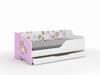 LILU Children's Bed 160x80 PINK UNICORN - Set