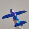 LED Airplane Toys, 13.8 IN Large Foam Glider Catapult Plane Outdoor Sport Flying Toy For Kids