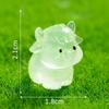 6Pcs Luminous Mini Yak Tiny Resin Cattle Little Yaks Figurines Bulk For Dollhouse Ornament Micro Garden Diy Crafts Decor