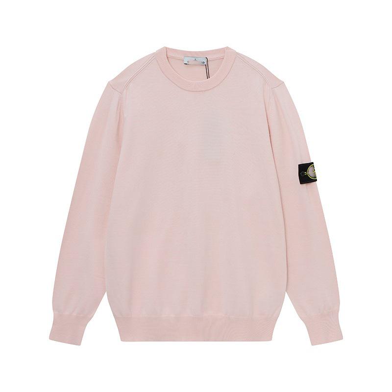 STONE Uniszex Cipzáras Kardigán Álló Galléros Jelvényes Kötött Pulóver Őszre/Télre