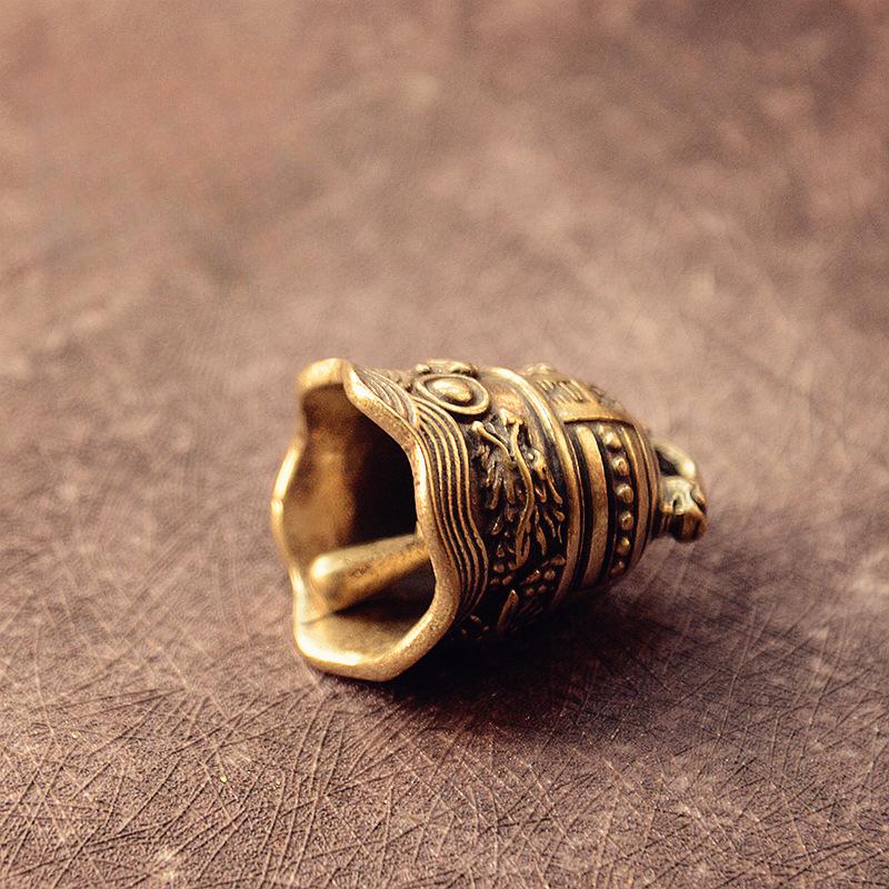 1pcs Brass Dong Huang Bell Vintage Bells Peaceful Bell Pendant Hanging Jewelry Home Ornaments Car Bell Pendant Desktop Decorative Ornaments Crafts