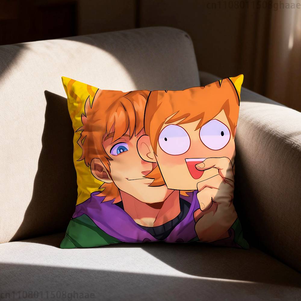 Anime Eddsworld matte Kissenhülle lässiger Stil Dekoration geeignet für Heimdekoration ohne Kissenkern